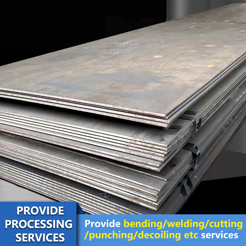 Customized Steel Plate Processing Service Bending Welding Cutting Punching Decoiling Etc
