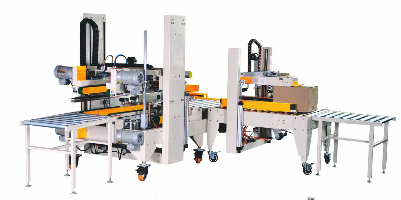 H Type Carton Corner Edges Sealer Automatic Packing Machine Auto corner and side carton seale