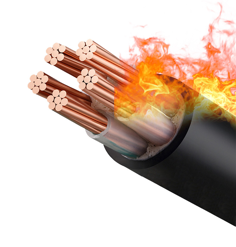 Copper core low smoke halogenfree flame retardant cable wire