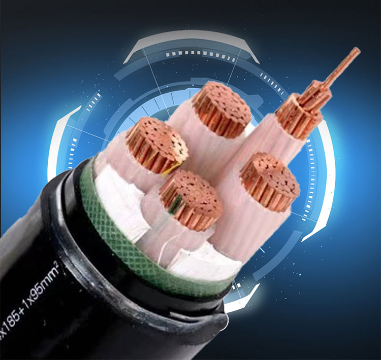 Copper core low smoke halogenfree flame retardant cable wire