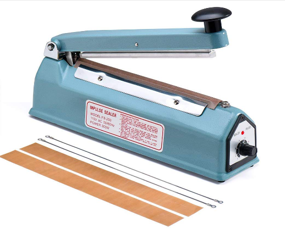 Manual Poly Bag Sealing Machine Impulse Heat Sealer FS300