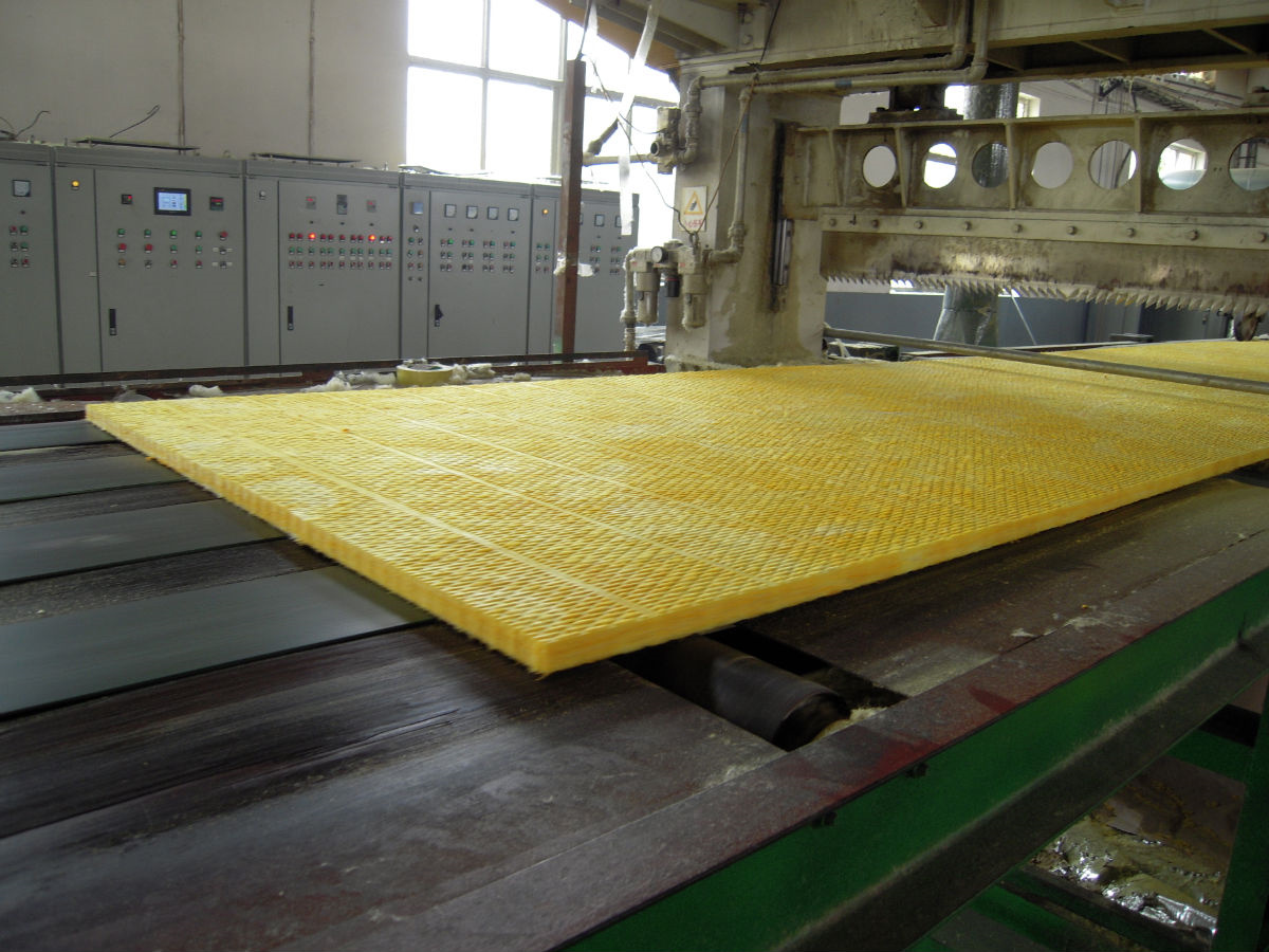 fiberglass wool insulation board 25mm good quality insulation glass wool board plate