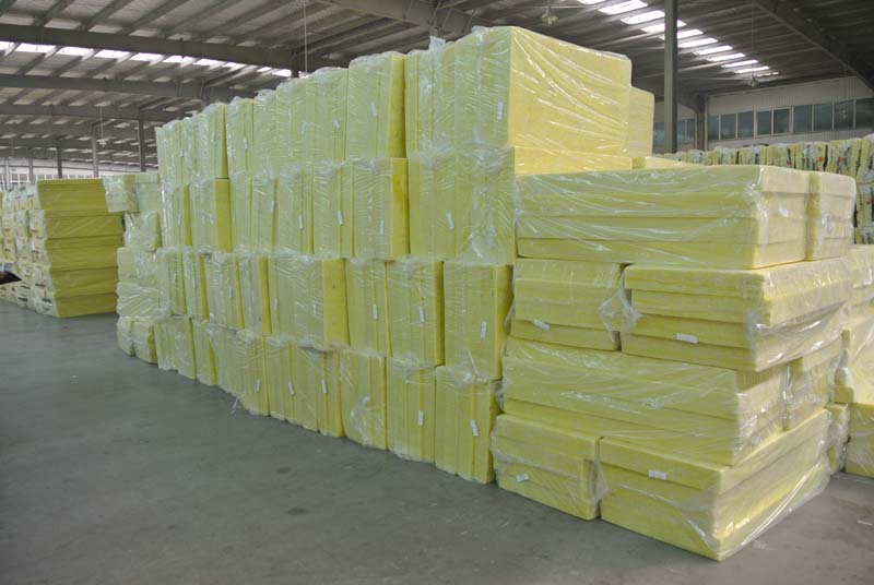 fiberglass wool insulation board 25mm good quality insulation glass wool board plate