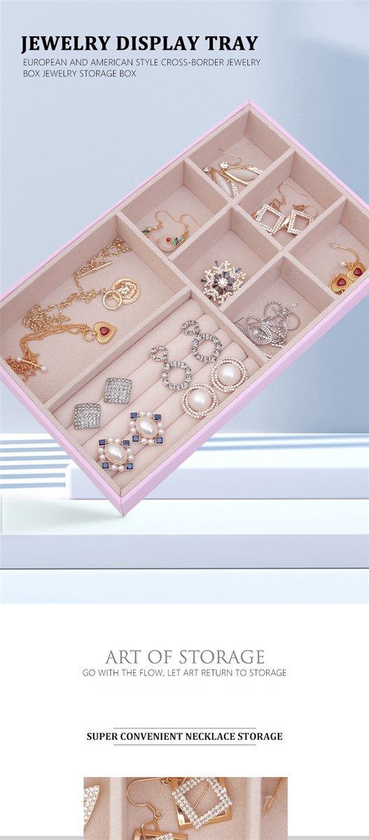 European and American style portable jewelry box clamshell simple earrings earrings ring storage cosmetics accessories s