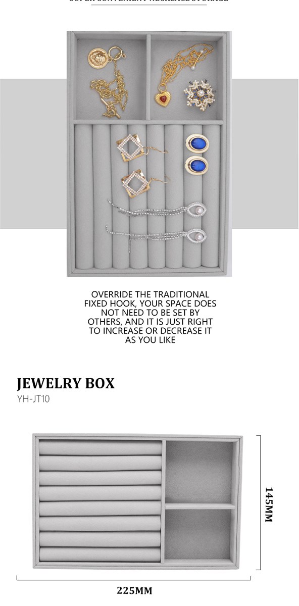 European and American style portable jewelry box clamshell simple earrings earrings ring storage cosmetics accessories s