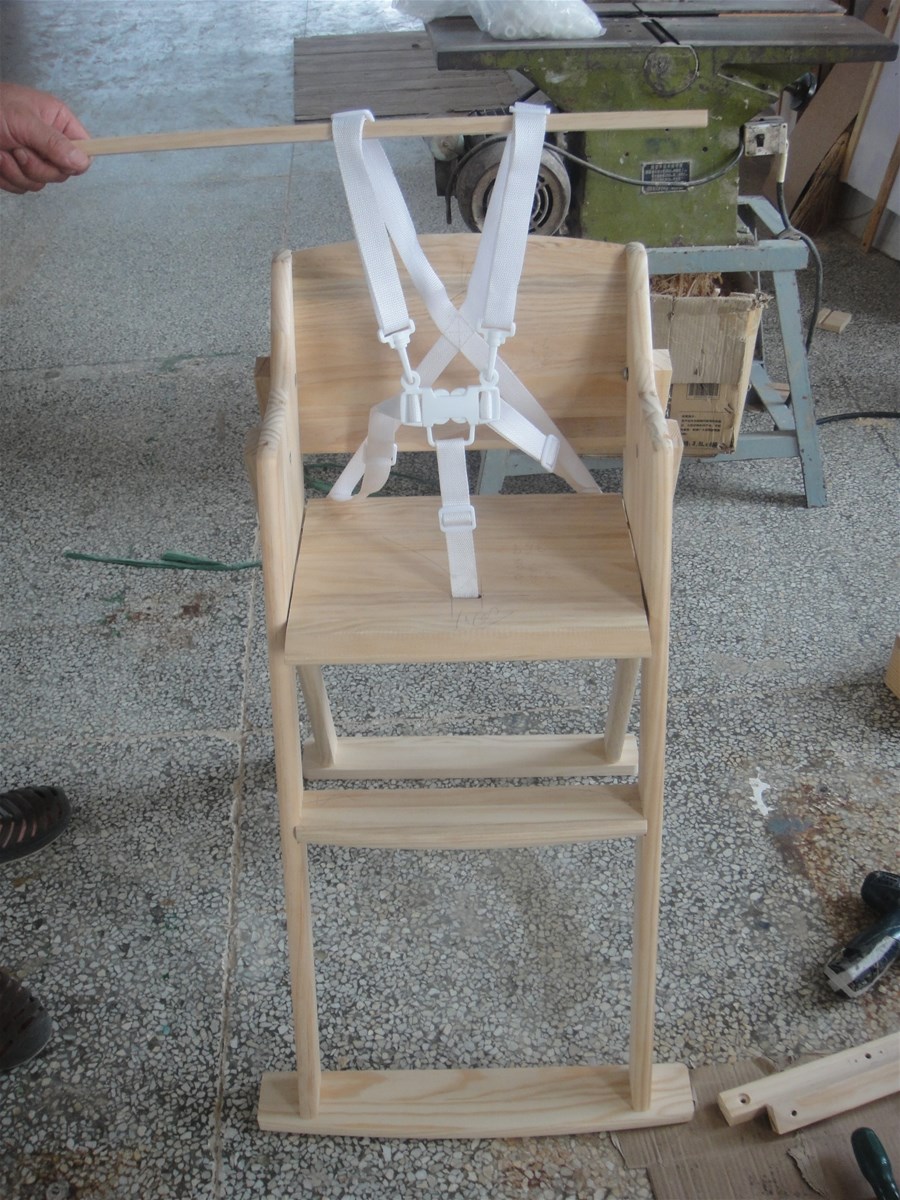 modern Wooden Design high quality Easy to Clean Baby dining High Chair Clearance Costco for sale