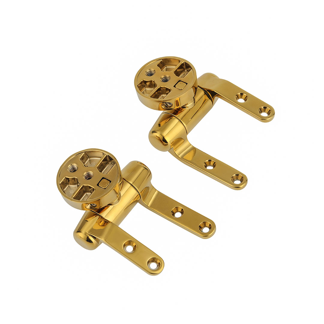 Gold Finished Zinc Alloy Soft Close Toilet Seat Hinges YMHZ2001