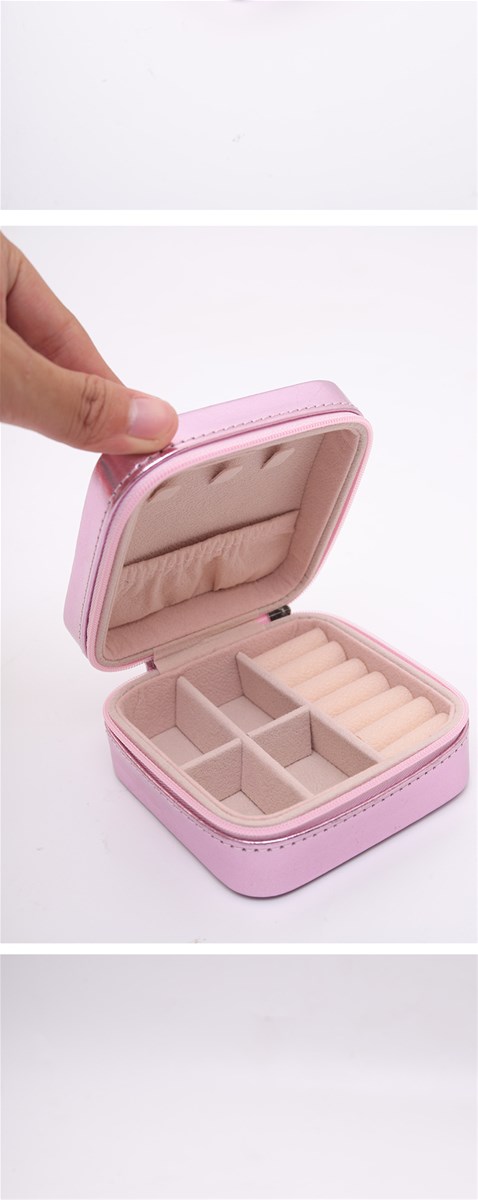 European and American style portable jewelry box clamshell simple earrings earrings ring storage cosmetics accessories s