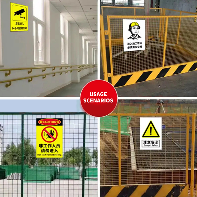 Safety sign Aluminum platereflective film support customization