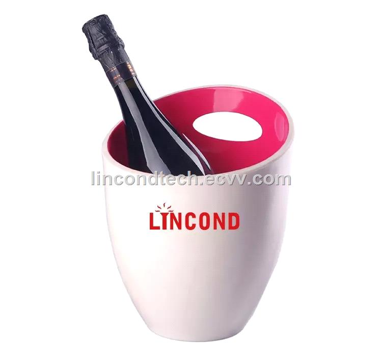 Cheap Price Round Shape Beer Cooler Plastic Wine Whiskey Mini Ice Bucket