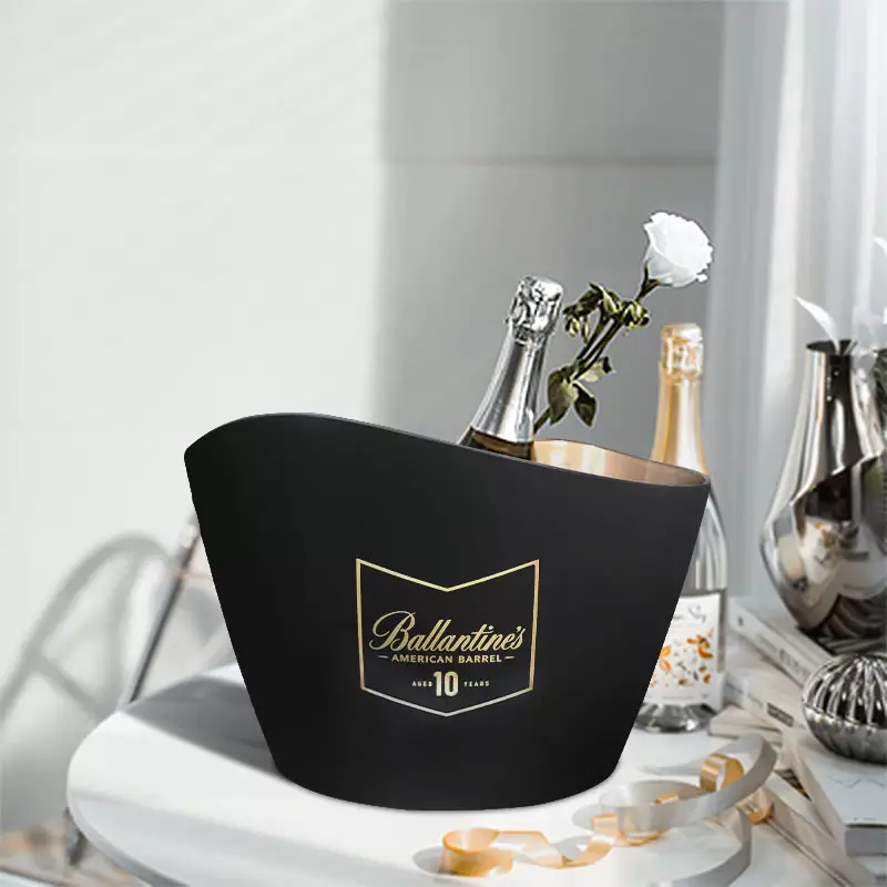 New Design Wholesale Multiple Colors Cooler Customized Acrylic Beer Plastic Ice Bucket