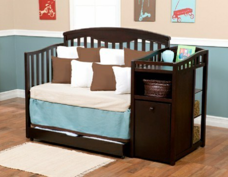 Height Adjustable Wooden Designer Baby Cot Prices wood Classic American Style Wooden Baby Crib with Side Cabinet