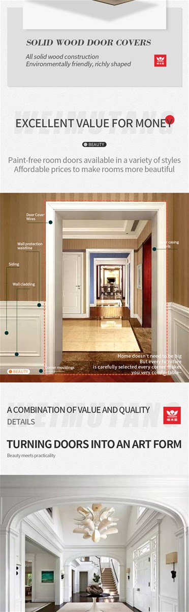 WEIMUTANGWooden Door Window Sets Floating Window Balcony Kitchen Independent Door Set Window Set Line