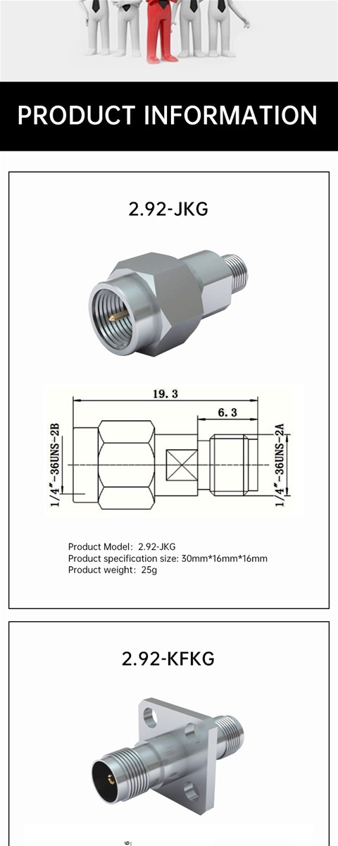 292 type connector has small size light weight high frequency of use reliable connection