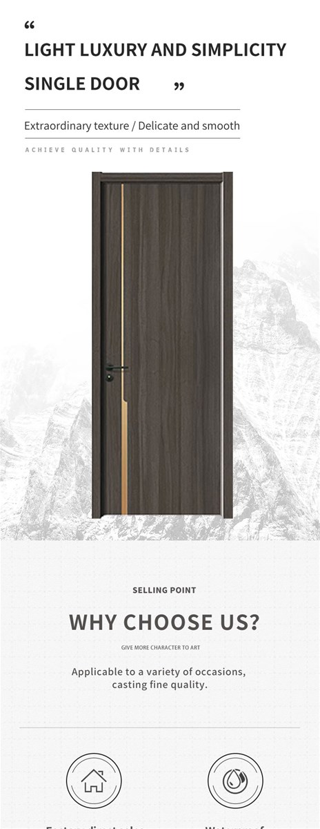 Light luxury minimalist fashion style single door HD010