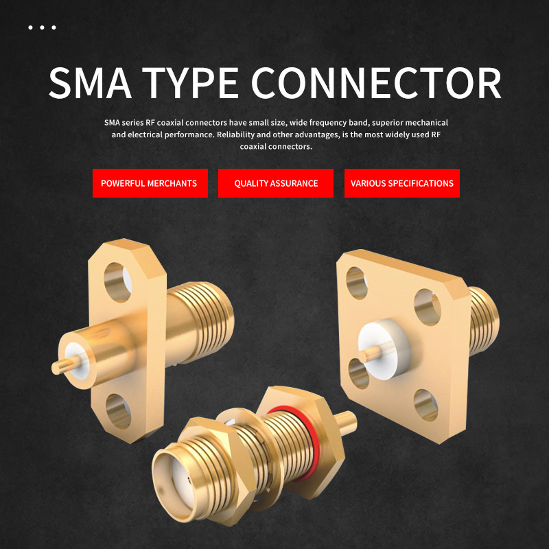 SMA type connector high frequency RF coaxial connector SMA female to SMA adapter