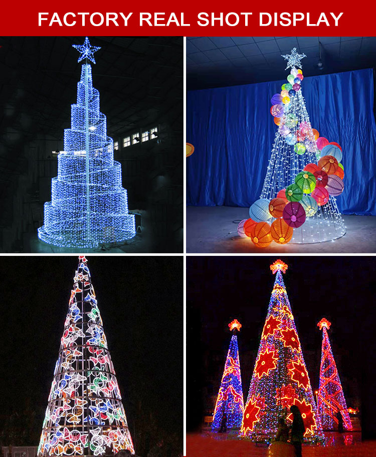 Square Waterproof Customized Giant LED Christmas Tree