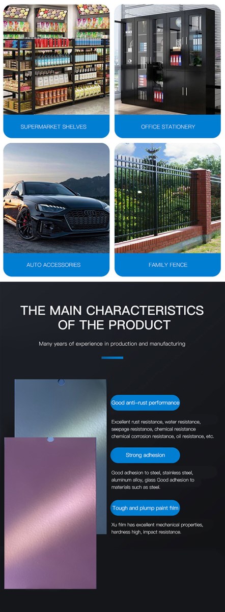A full range of flat powder coatings can be used in supermarket shelves office stationery etc support customization