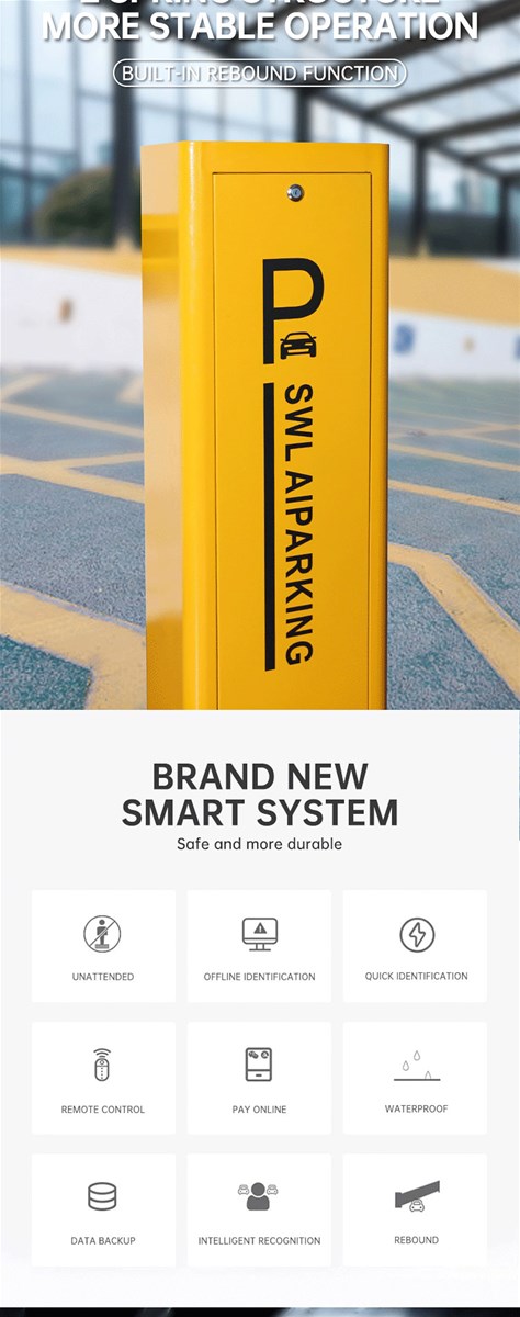 Community parking lot road gate toll management Automatic lifting railing Access control 01