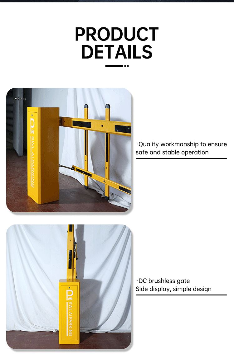 Advertising gate Community parking lot management barrier gate 02