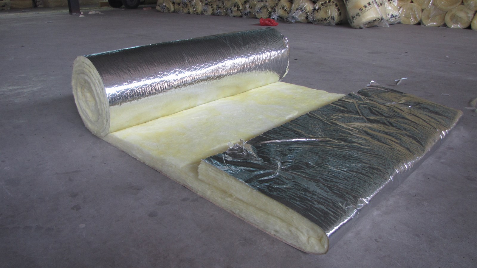 wholesale glass wool insulation blanket 12K 50mm thickness glass wool with aluminium foil