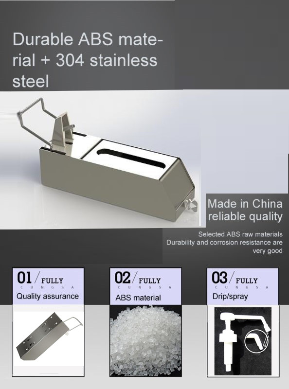 Stainless Steel Elbow Sanitizer disinfectant Dispenser DM 900S