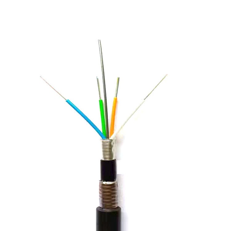 Direct bury outdoor GYTA53 12core24core48core60cores72cores double sheath APL PSP double armored fiber optic cable