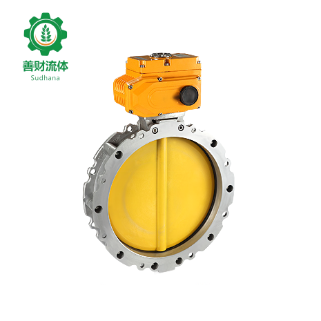 sudhanafluid stainless steel electric pneumatic manual butterfly valve