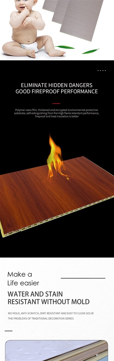 The specifications of bamboo and wood fiber integrated wall panels can be customized and the price is in USDsquare met