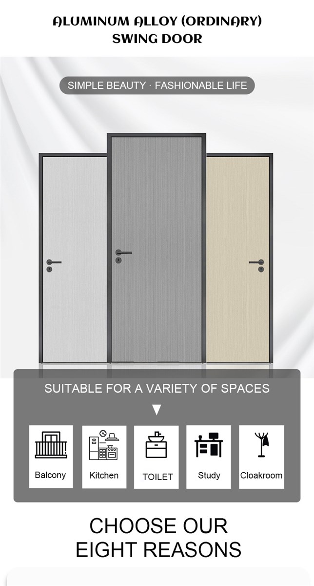 Durable Aluminum alloy door Good sealing performance