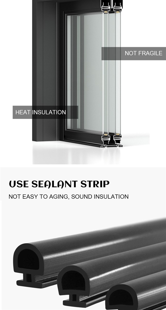 Durable Aluminum alloy door Good sealing performance