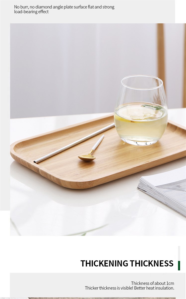 Bamboo tray decorationdinner plateinsulation material