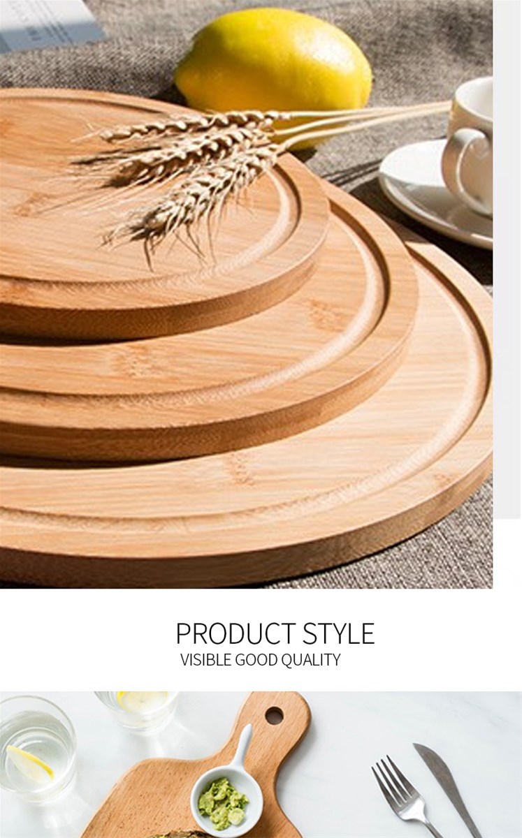 Bamboo tray decorationdinner plateinsulation material