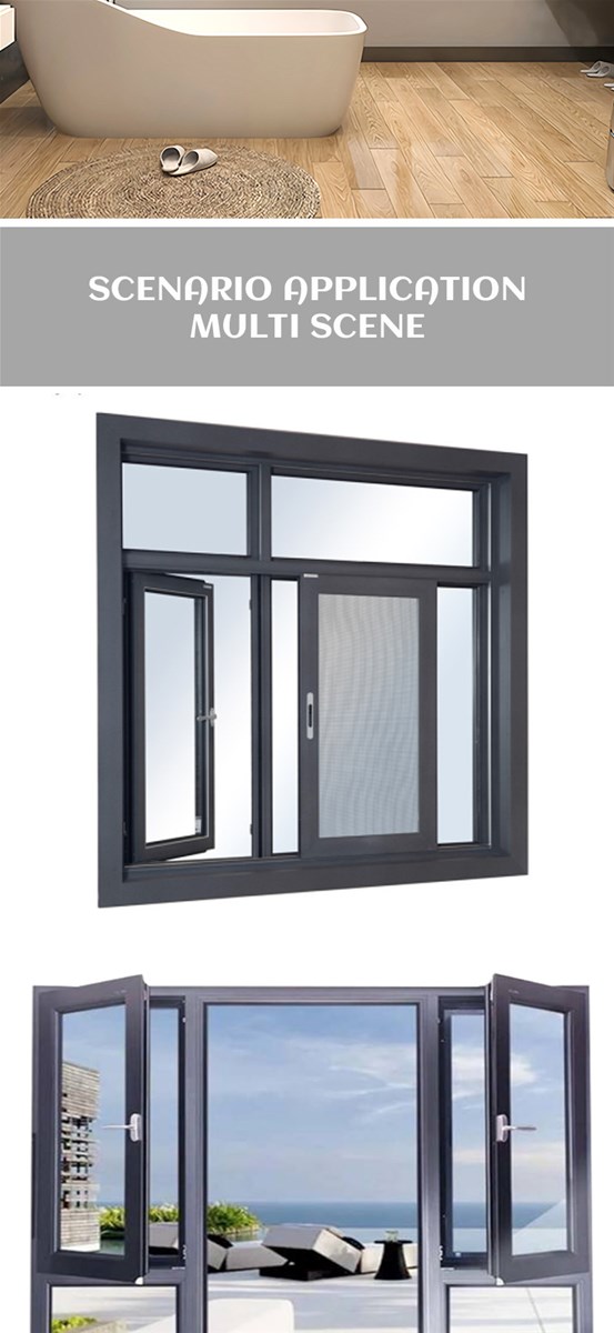 Aluminum alloy casement window