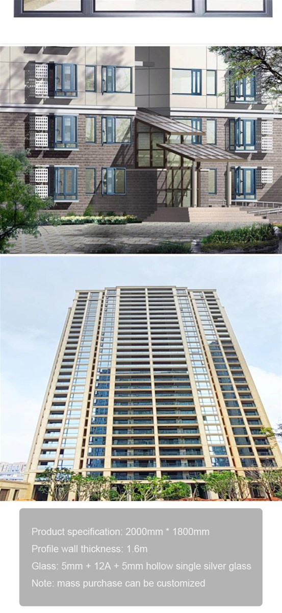 Aluminum alloy casement window