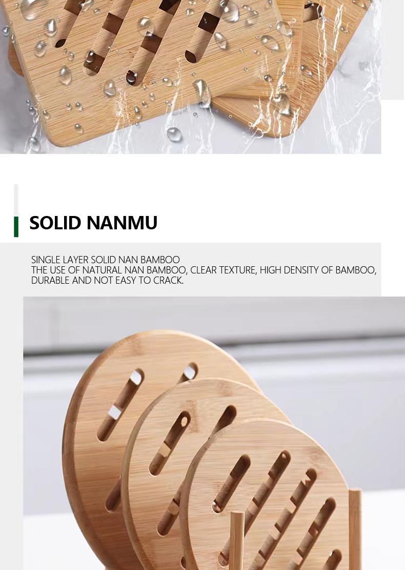 Heat insulation table mat bamboo and wood crafts