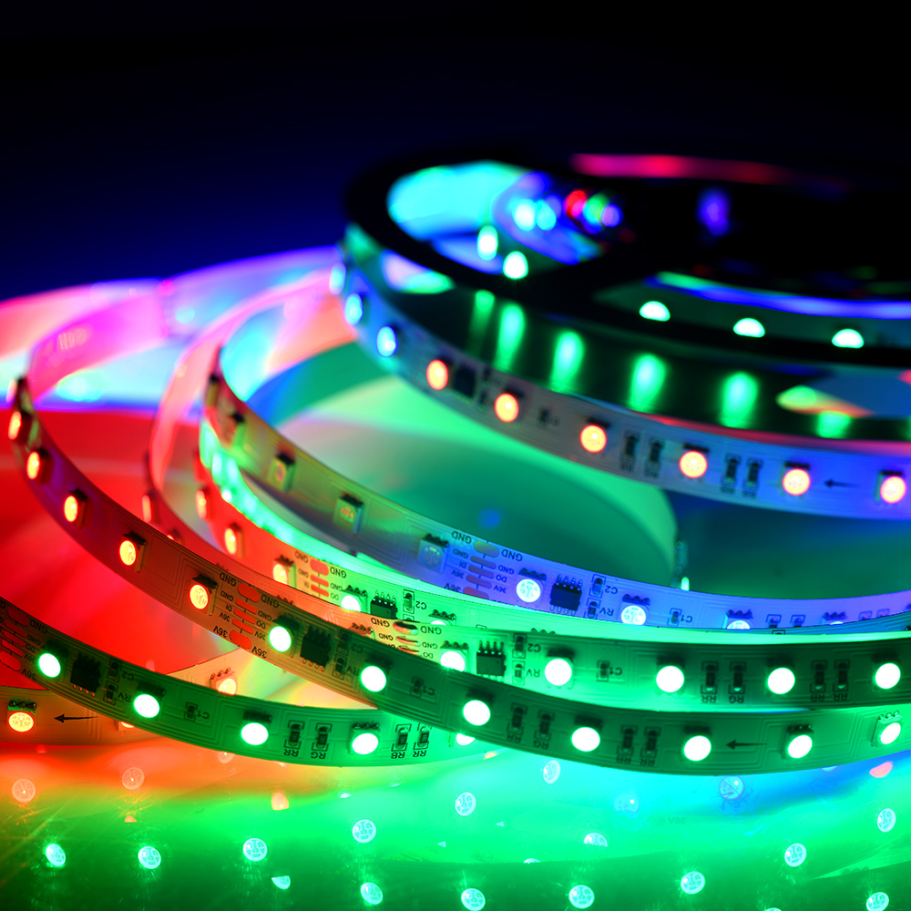 WS2811digital pixel led strip 54ledsm DC36v super length 30m per roll constant current smart led strip rgb