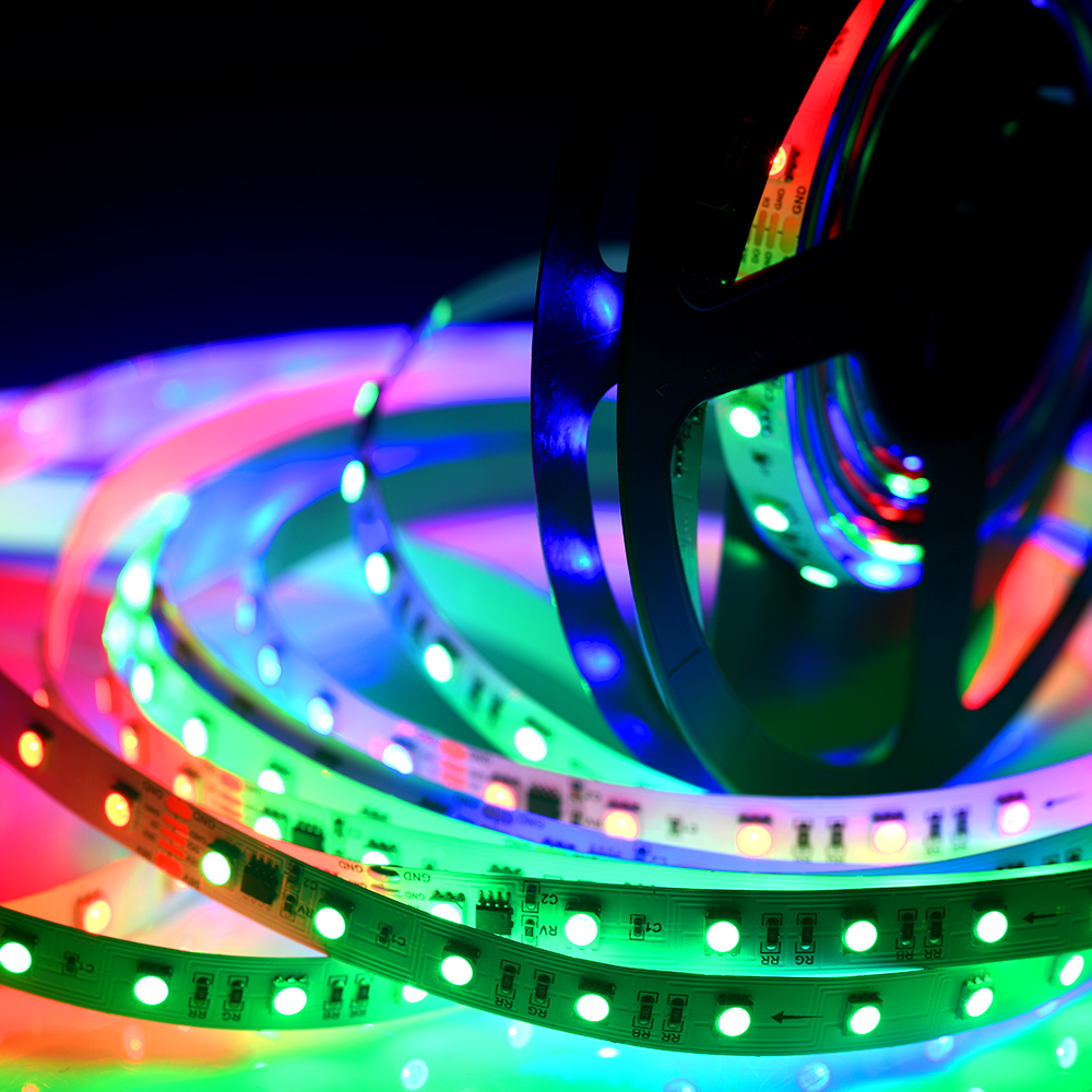 WS2811digital pixel led strip 54ledsm DC36v super length 30m per roll constant current smart led strip rgb