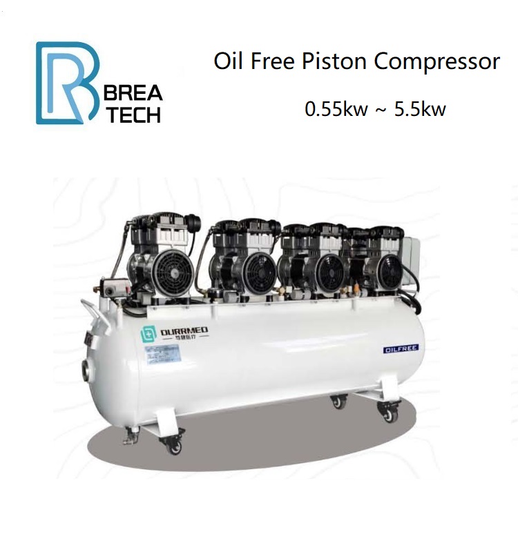 Oil free piston compressor 055kw 11kw