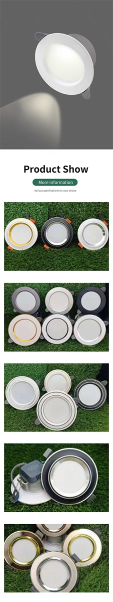 Various colours from the downlight range are available in a box of 50100 pieces