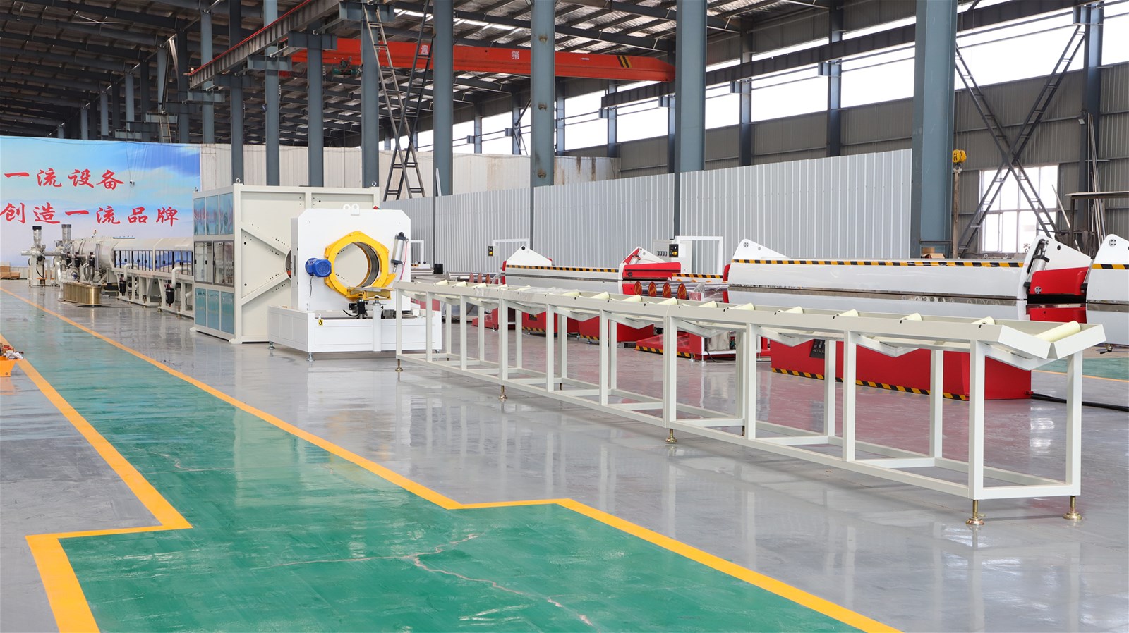 PE pipe production extruding extrusion line