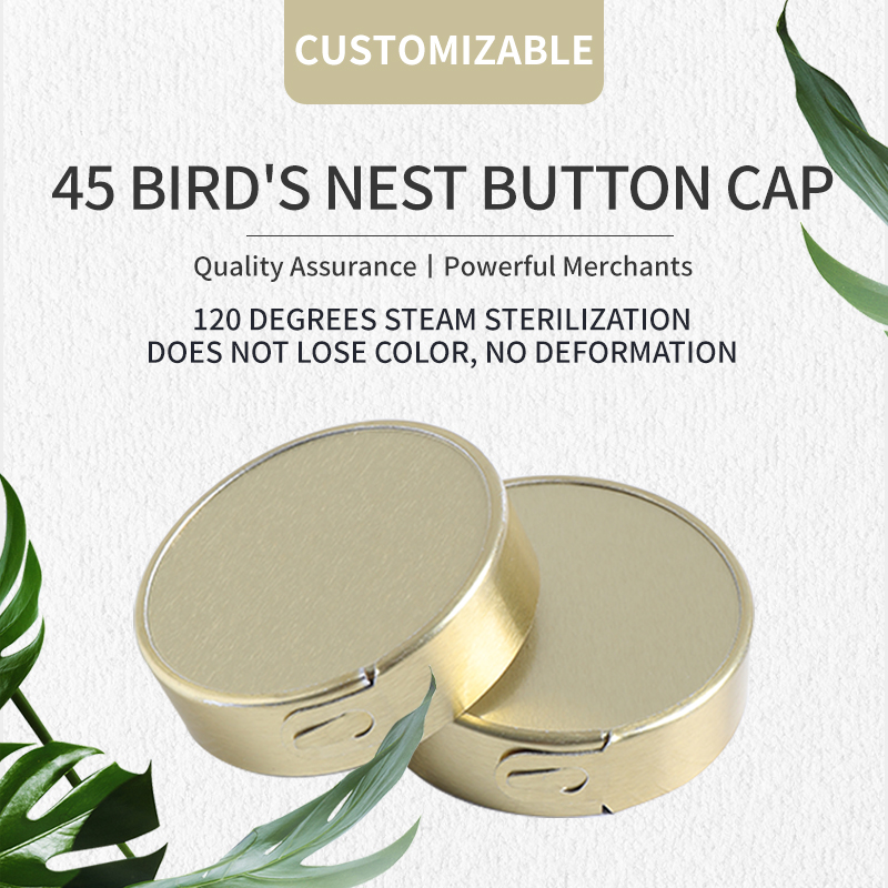 45 birds nest button covers steam sterilized at 120 degrees without fading or deformation support customization
