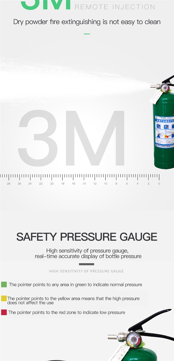 Waterbased extinguishers are suitable for extinguishing initial fires of flammable solids or liquids insoluble in water