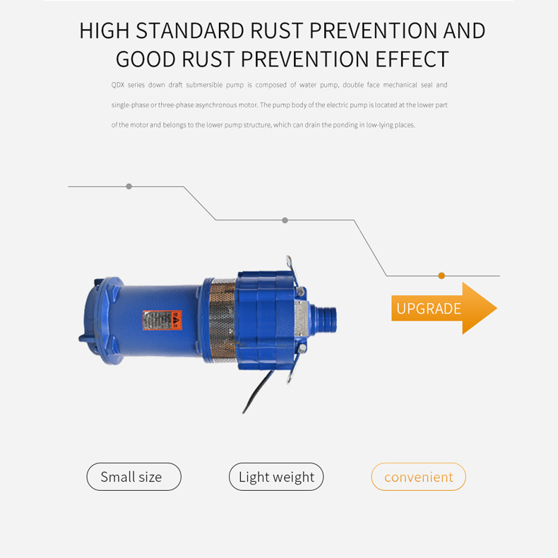 3 Singlephase multistage submersible pump QYD340315 please contact us by email for specific price