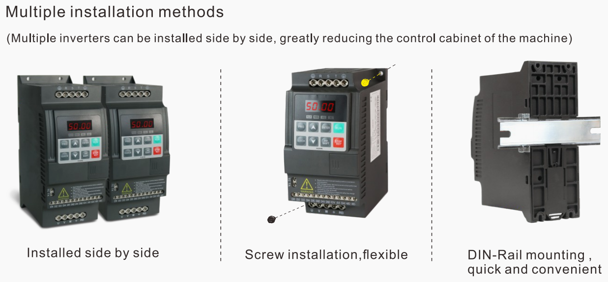 China low frequency mini inverter single phase 220V 04kw 075kw 15kw 22kw variable frequency VFD AC drive converter