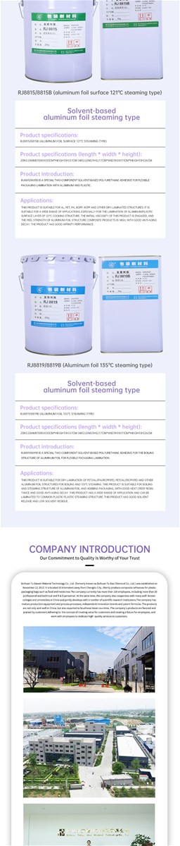 Dedicated twocomponent solvent based polyurethane adhesivesolvent based aluminum foil cooking typewelcome to contact