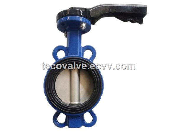 Resilient seat butterfly valves wafer type