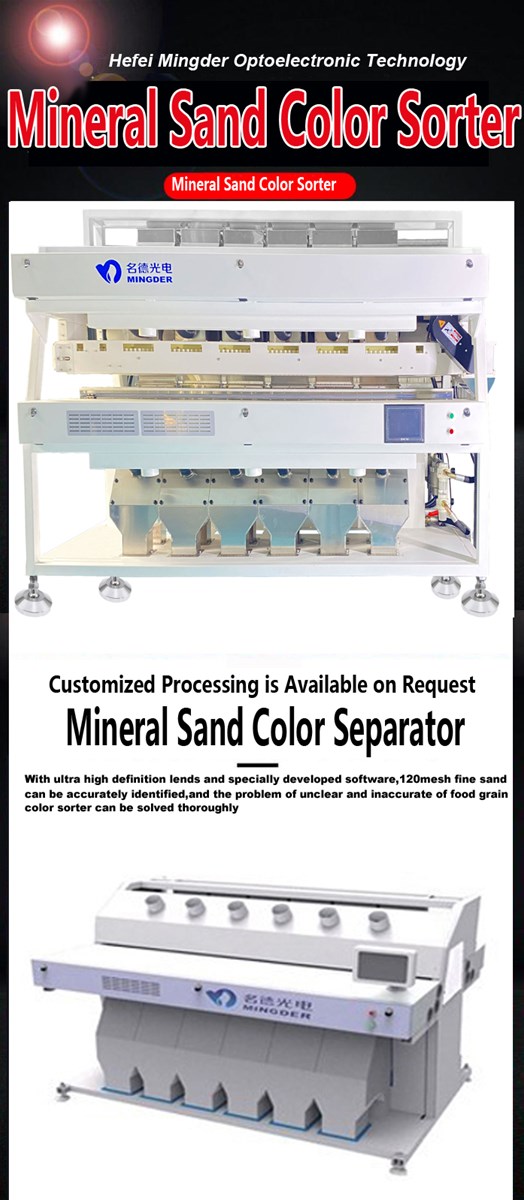 Ultra high definition lends Mineral sand color separator sorter