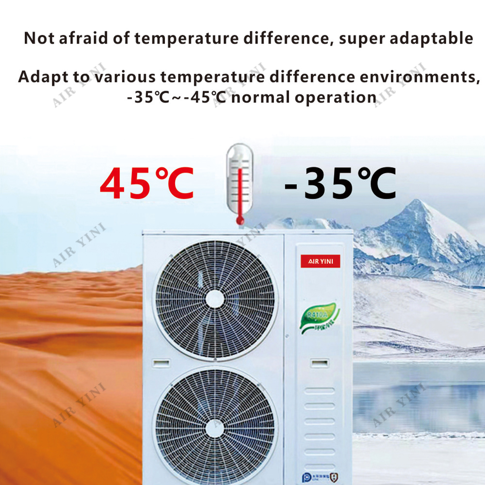 Air To Water All In One Air Conditioner Full DC Inverter Heat Pump 145KW For House Heating Cooling