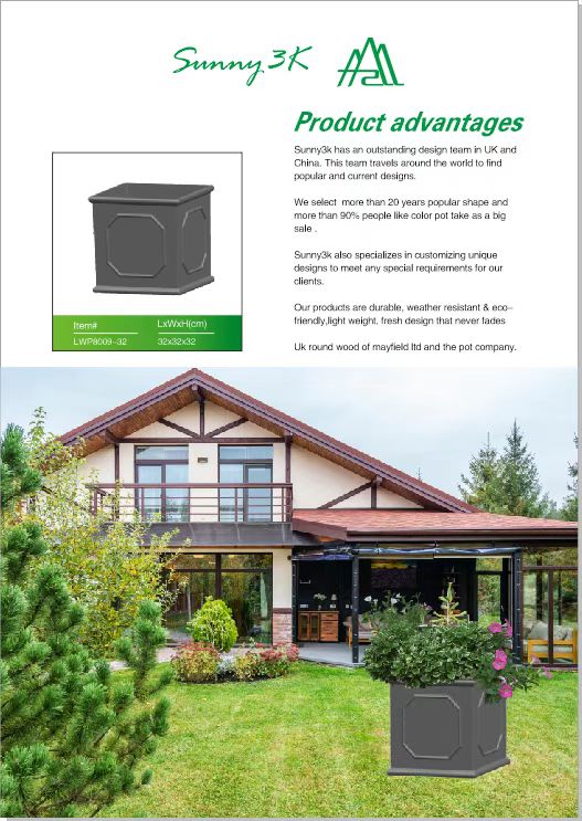 Light weight Pot the world of Sunny 3k Aluminiumplastic